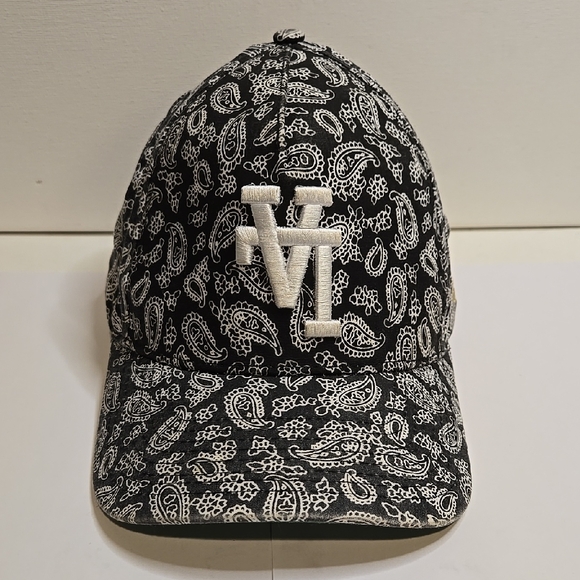 Kth Kill The Hype LA Dodgers Bandana Paisley Hat black and white